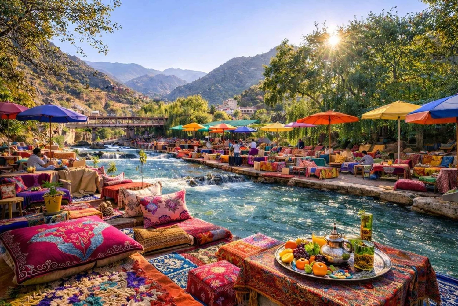 Ourika Valley landscape near Marrakech